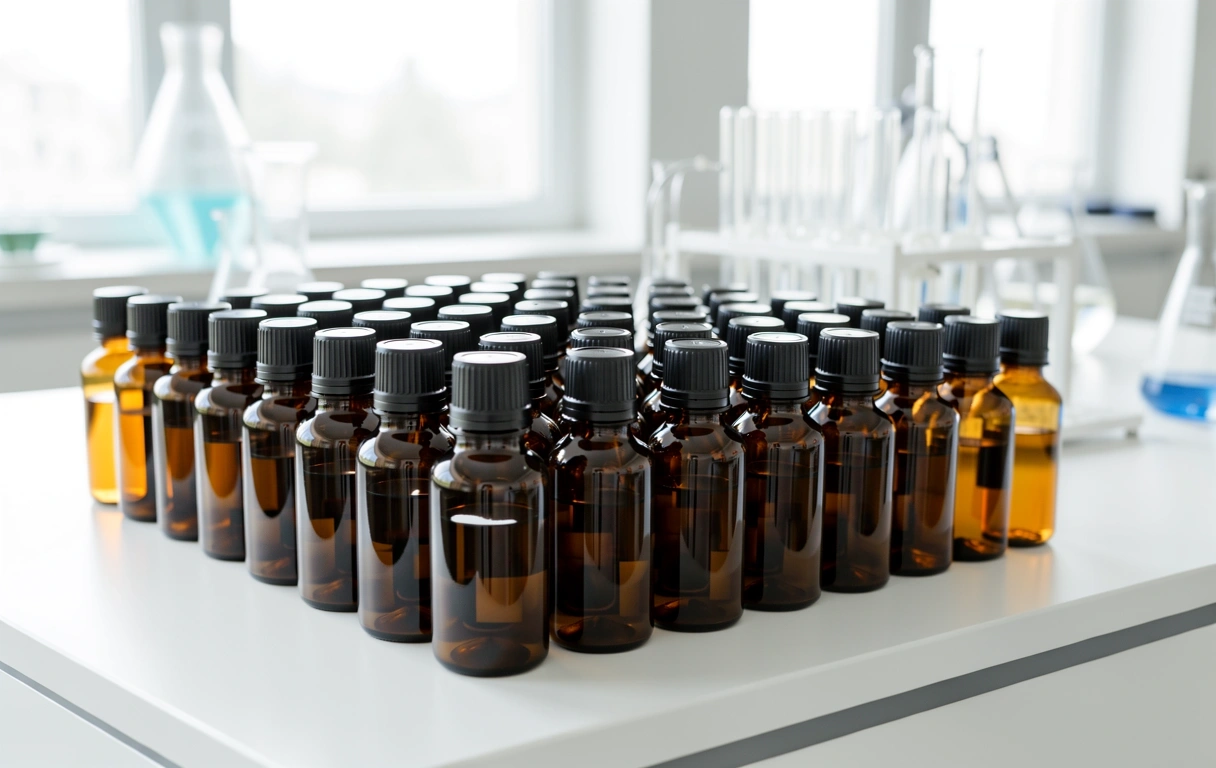 Curated supplement bottles