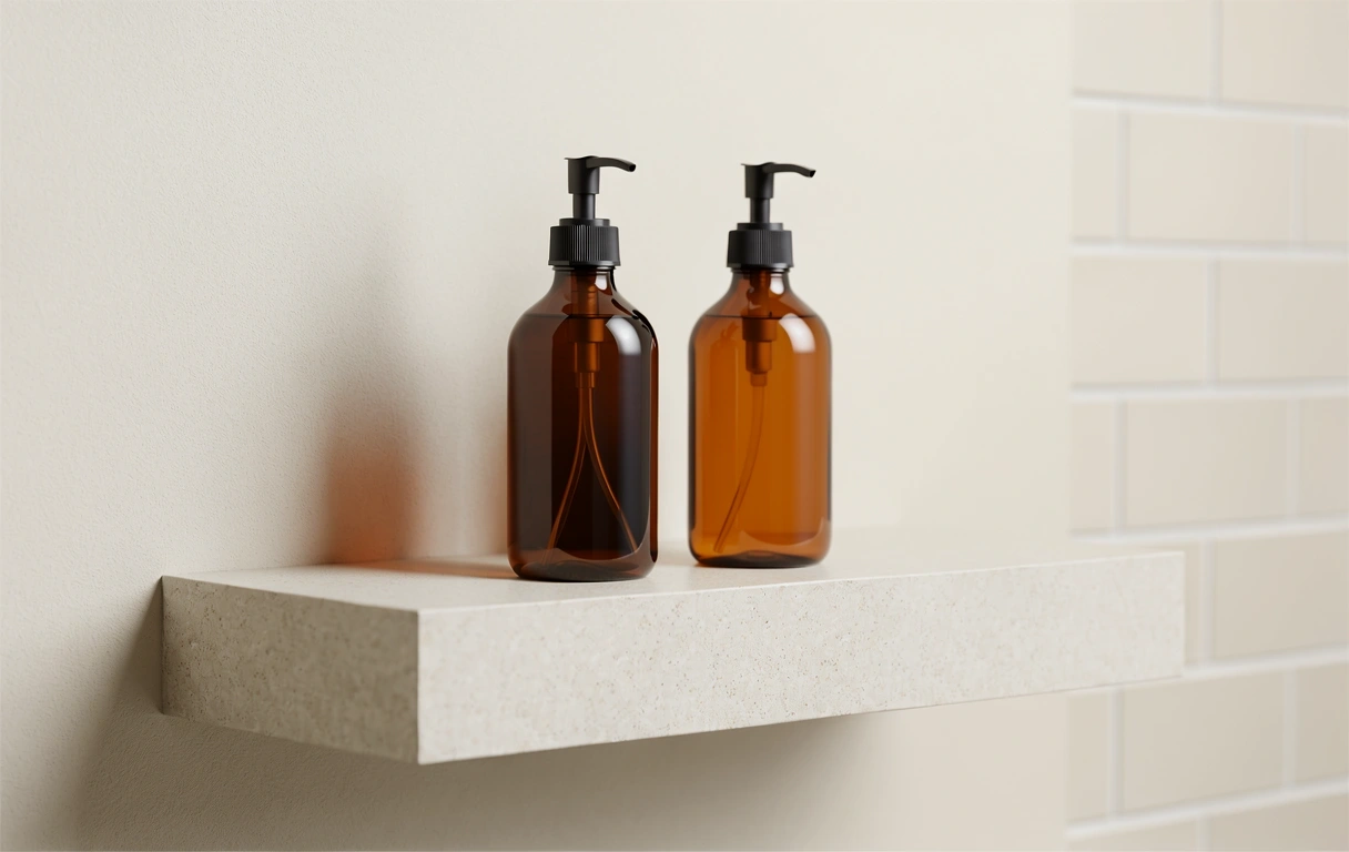Anti-aging cream bottles